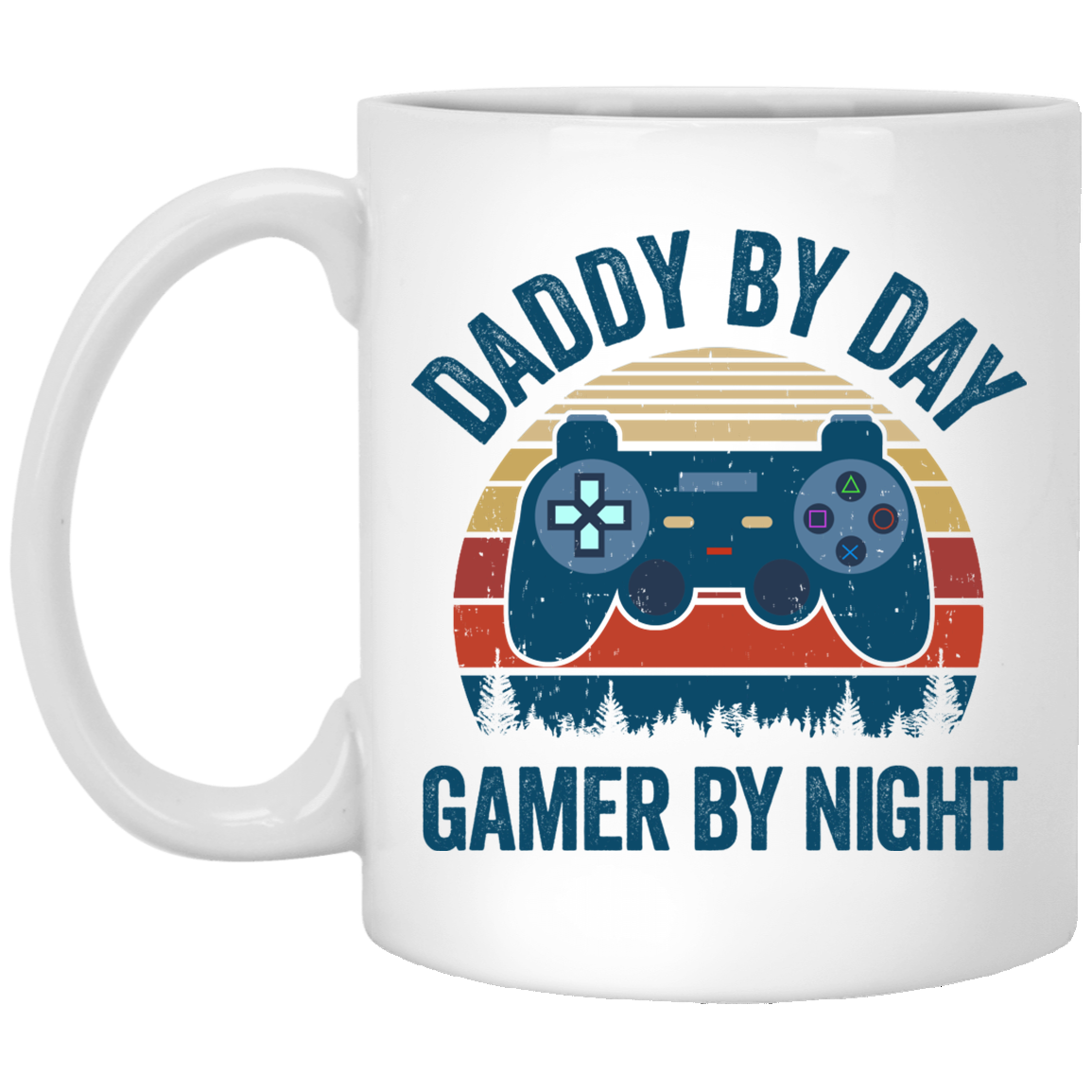 Daddy By Day Gamer By Night Funny Video Game Mug