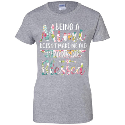 Being A Mimi Doesn't Make Me Old It Makes Me Blessed-T-Shirt & Hoodie-Women's T-Shirt-Sport Grey