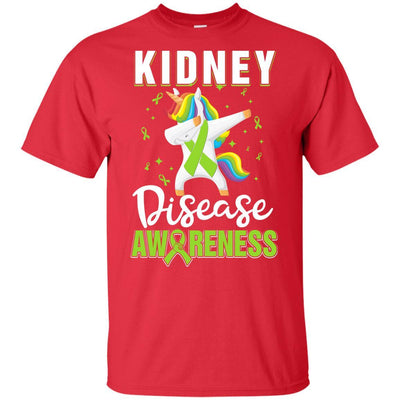 Inspirational Kidney Disease Awareness Unicorn Support Youth-Youth Shirt-Youth T-Shirt-Red