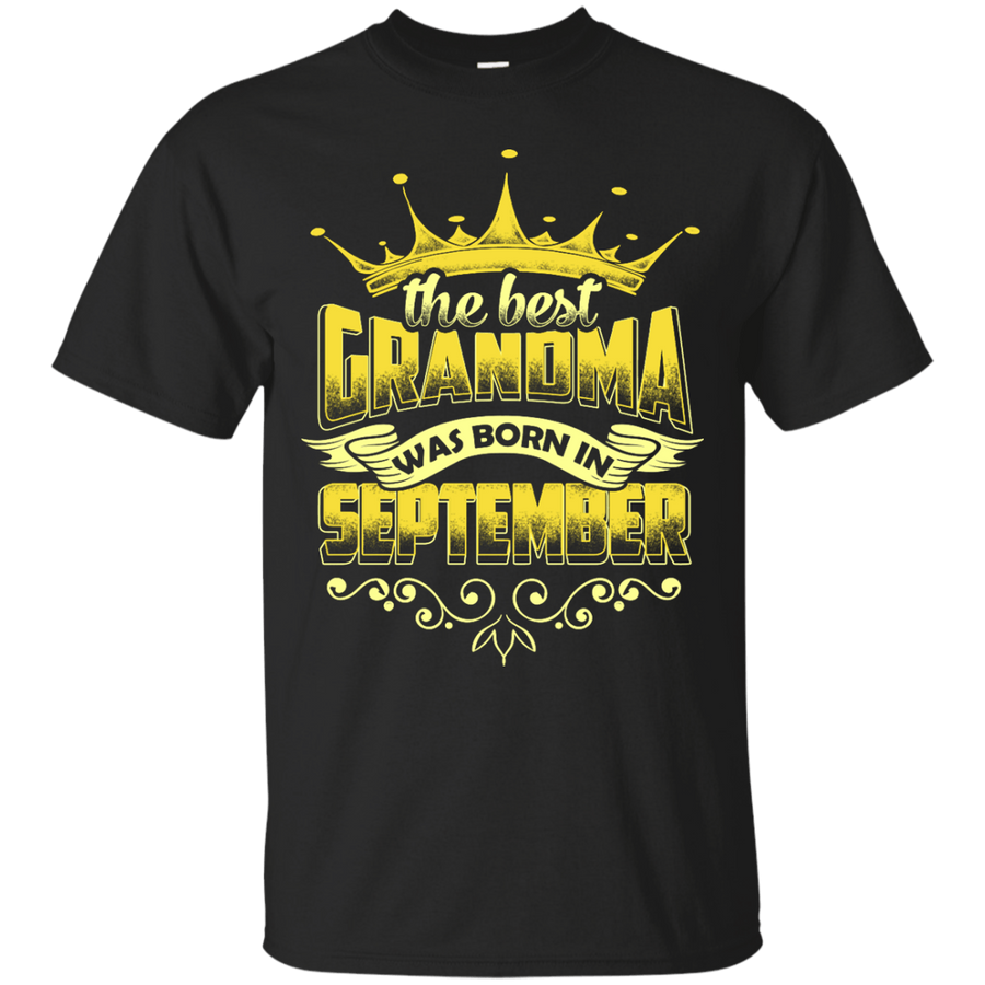 The Best Grandma Was Born In September-T-Shirt & Hoodie-Classic T-Shirt-Black