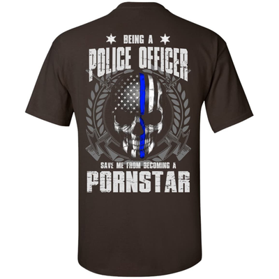 BEING A POLICE OFFICER-T-Shirt & Hoodie-Classic T-Shirt-Dark Chocolate