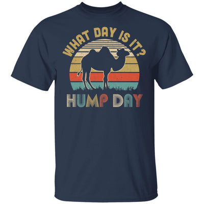 What Day Is It Vintage Funny Hump Day Camel-T-Shirt & Hoodie-Classic T-Shirt-Navy