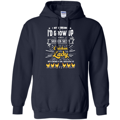 Super Sexy Chicken Lady-T-Shirt & Hoodie-Pullover Hoodie-Navy