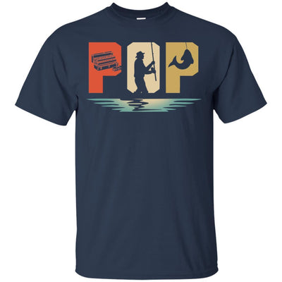 Vintage Fishing Pop Father's Day Gift-T-Shirt & Hoodie-Classic T-Shirt-Navy