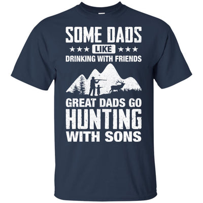 Great Dad Go Hunting With Sons Father Day Gift-T-Shirt & Hoodie-Classic T-Shirt-Navy
