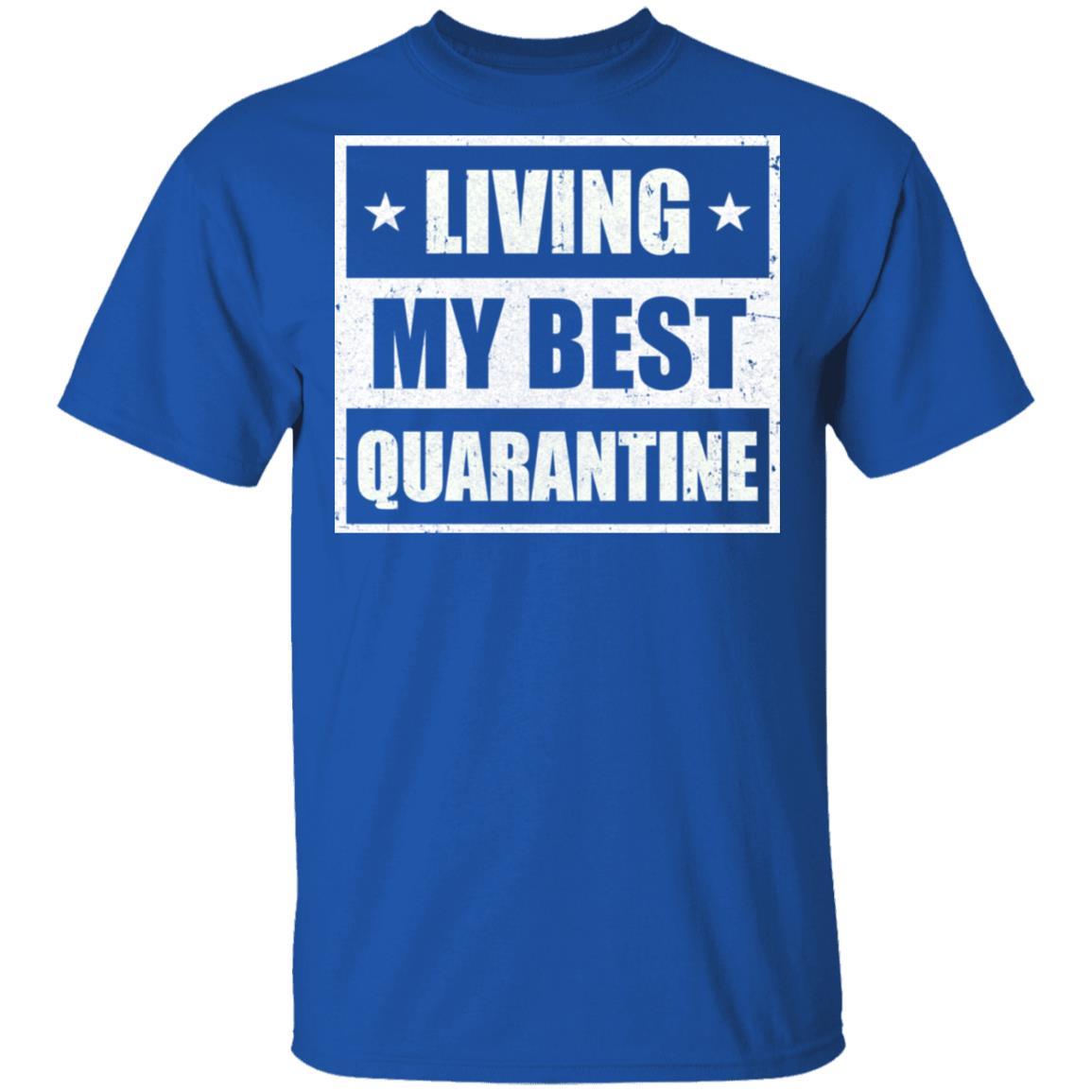 Best Quarantine Mom Ever Funny Social Distancing-T-Shirt & Tank Top-Classic T-Shirt-Royal