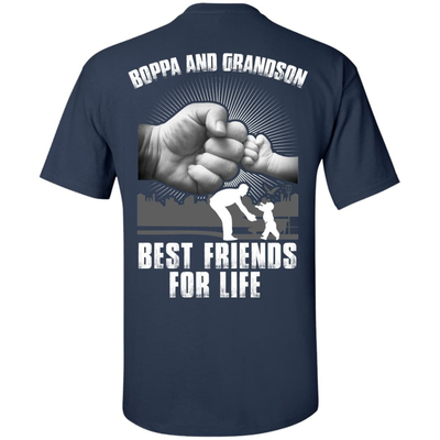 Boppa And Grandson Best Friends For Life-T-Shirt & Hoodie-Classic T-Shirt-Navy