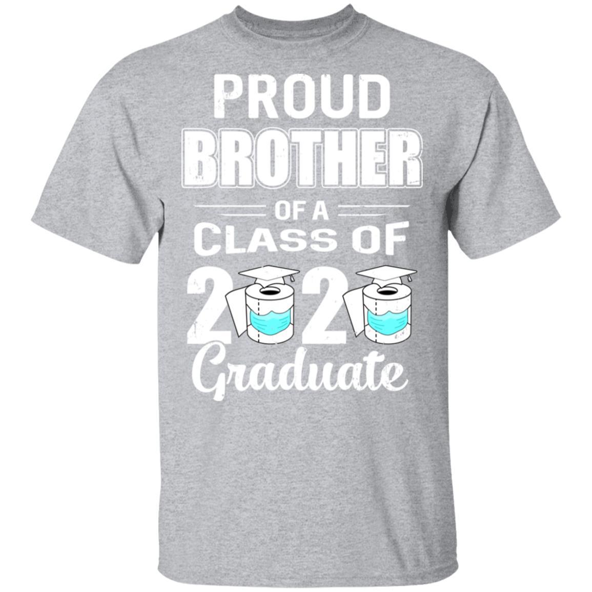 Proud Brother Of A Class Of 2020 Graduate-T-Shirt & Hoodie-Classic T-Shirt-Sport Grey