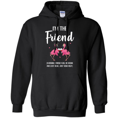 If I Lost Or Drunk Please Return To Friend Flamingo-T-Shirt & Tank Top-Pullover Hoodie-Black