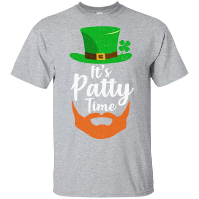 It's Patty Time Bearded Man St Patrick's Day-T-Shirt & Hoodie-Classic T-Shirt-Sport Grey