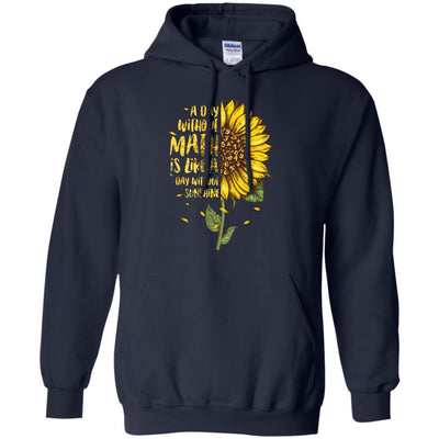 A Day Without Math Is Like A Day Without Sunshine-T-Shirt & Tank Top-Pullover Hoodie-Navy