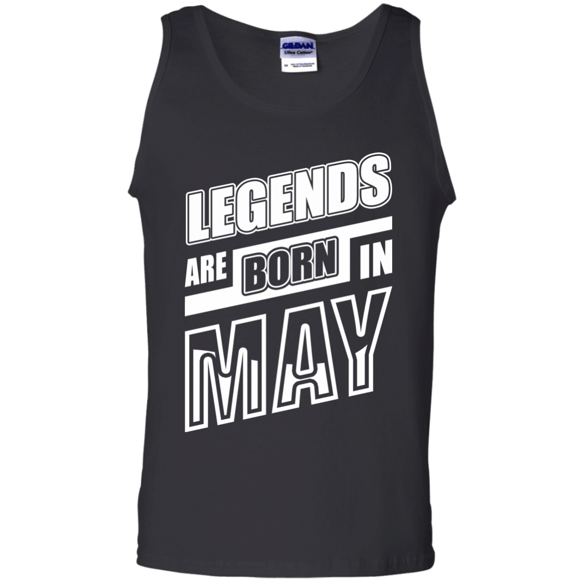 Legends are born in MAY-T-Shirt & Hoodie-Unisex Tank-Black