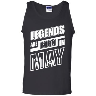 Legends are born in MAY-T-Shirt & Hoodie-Unisex Tank-Black