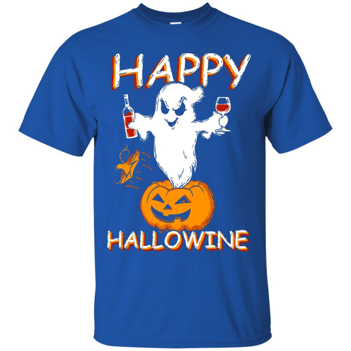 Happy Hallowine - Halloween Wine-T-Shirt & Hoodie-Classic T-Shirt-Royal