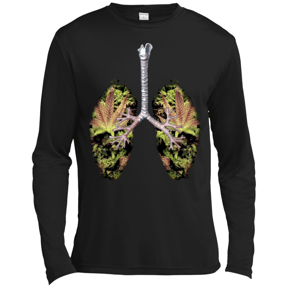 My Weed Lungs-T-Shirt & Hoodie-Long Sleeve T-Shirt-Black