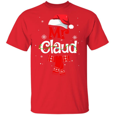 Mr Claus Daddy Claus Mama Claus Family Pajamas Christmas-T-Shirt & Sweatshirt-Classic T-Shirt-Red
