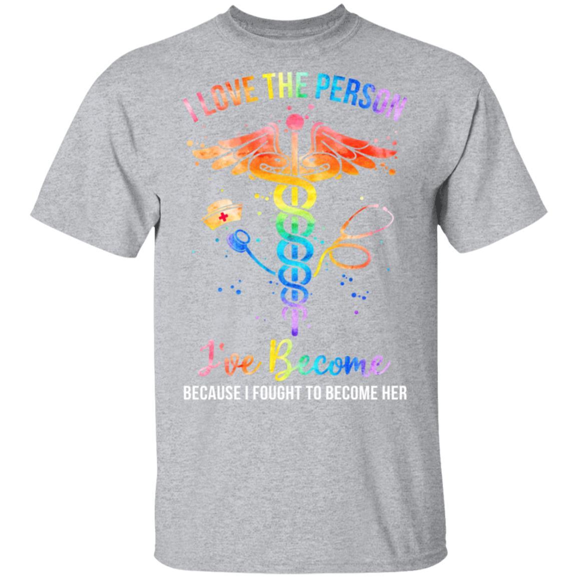I Love The Person I've Become Nurse CNA Gifts-T-Shirt & Tank Top-Classic T-Shirt-Sport Grey
