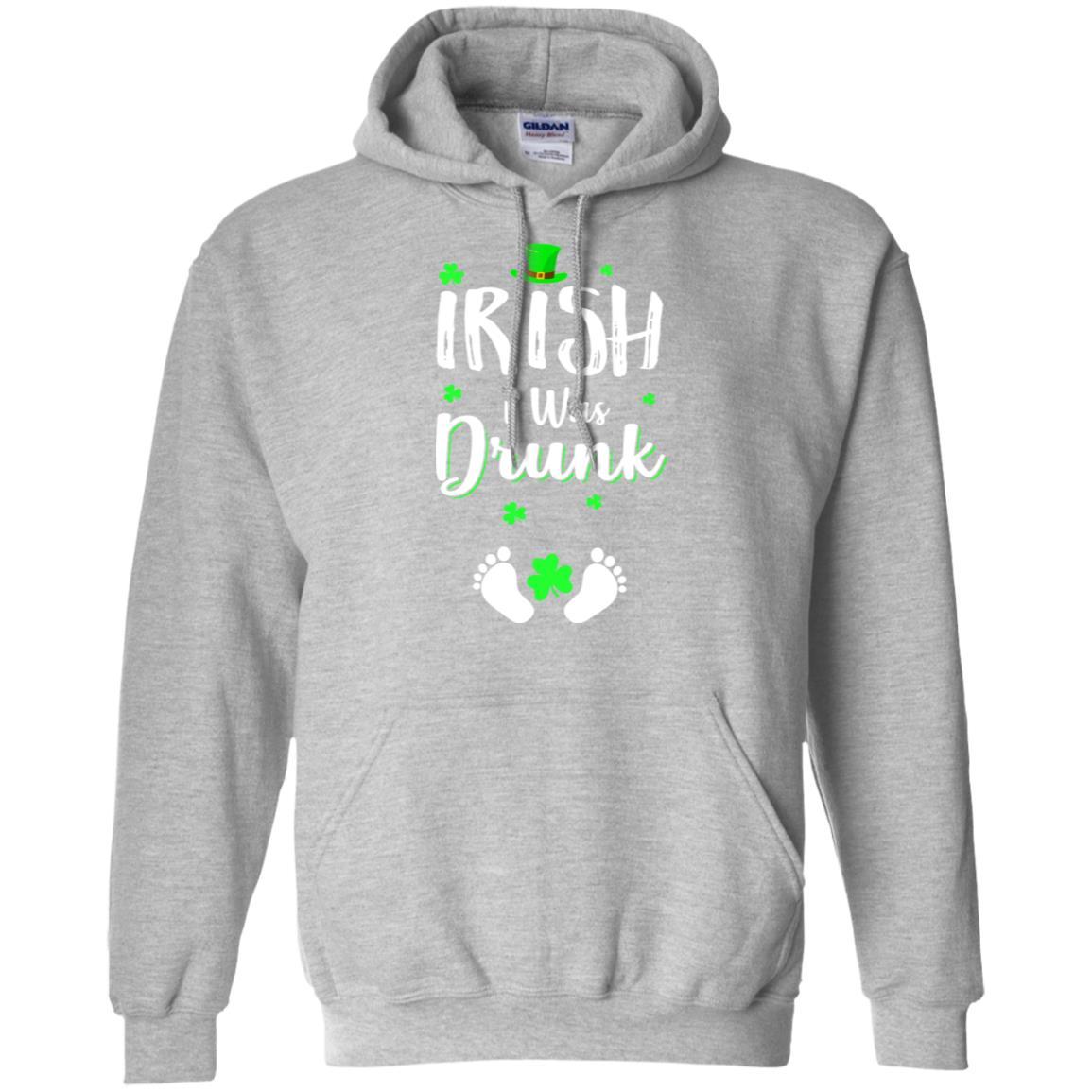 Funny St Patricks Day Pregnancy Announcement Mommy-T-Shirt & Hoodie-Pullover Hoodie-Sport Grey