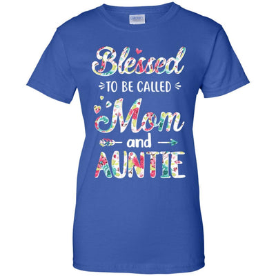 Mothers Day Gifts Blessed To Be Called Mom And Auntie-T-Shirt & Hoodie-Women's T-Shirt-Royal