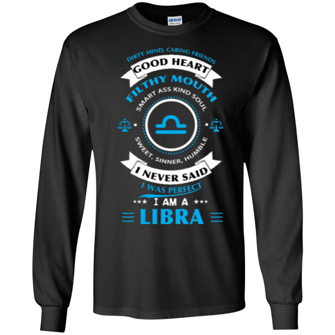 I'm A Libra-T-Shirt & Hoodie-Long Sleeve T-Shirt-Black