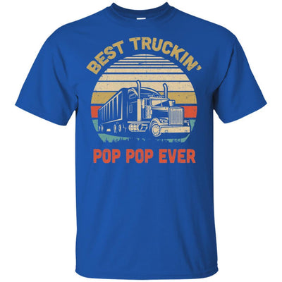Vintage Best Truckin' Pop Pop Ever Fathers Day Gift-T-Shirt & Hoodie-Classic T-Shirt-Royal