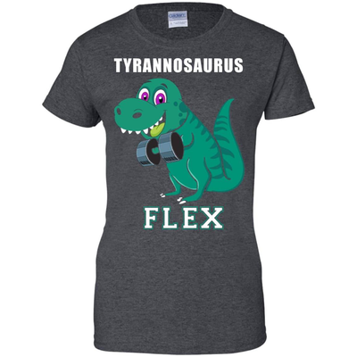 Dinosaur Lifting-T-Shirt & Hoodie-Women's T-Shirt-Dark Heather