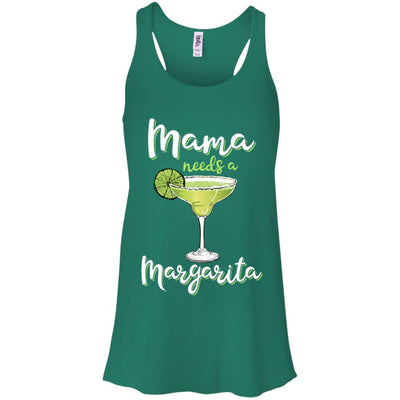 Mama Needs a Margarita Mother's Day Gift-T-Shirt & Tank Top-Women's Flowy Racerback Tank-Kelly Green