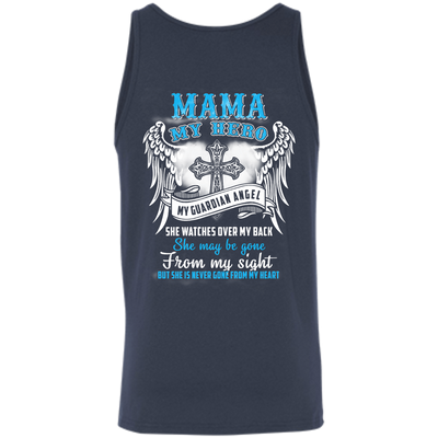 My Mama My Hero My Guardian Angel She Watches Over My Back-T-Shirt & Hoodie-Unisex Tank-Navy