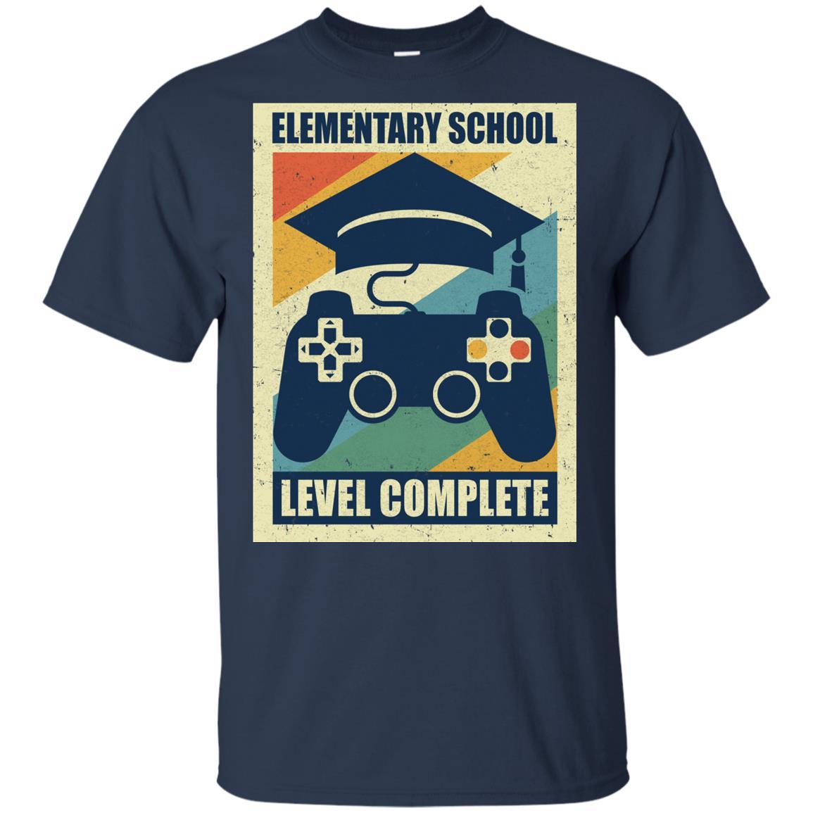 Elementary School Graduation Video Game Gamer Gifts Youth-Youth Shirt-Youth T-Shirt-Navy