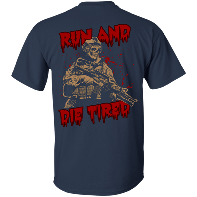 Run And Die Tired T Shirt-T-Shirt & Hoodie-Classic T-Shirt-Navy