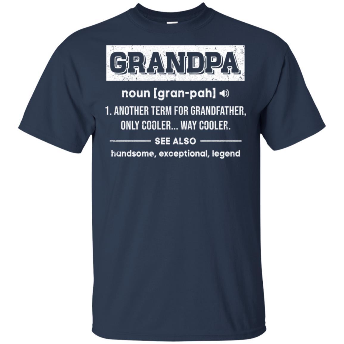 Grandpa Gifts Grandpa Definition Fathers Day-T-Shirt & Hoodie-Classic T-Shirt-Navy