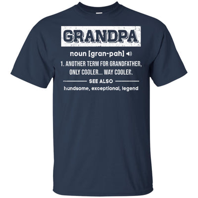 Grandpa Gifts Grandpa Definition Fathers Day-T-Shirt & Hoodie-Classic T-Shirt-Navy