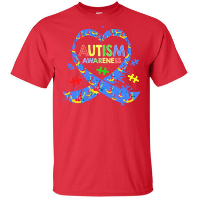 World Autism Awareness 2 April Dad Mom Kid Autism Gift-T-Shirt & Hoodie-Classic T-Shirt-Red