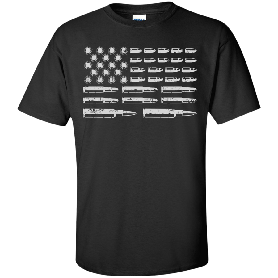 Rifle American Flag Gun Rights-T-Shirt & Hoodie-Classic T-Shirt-Black