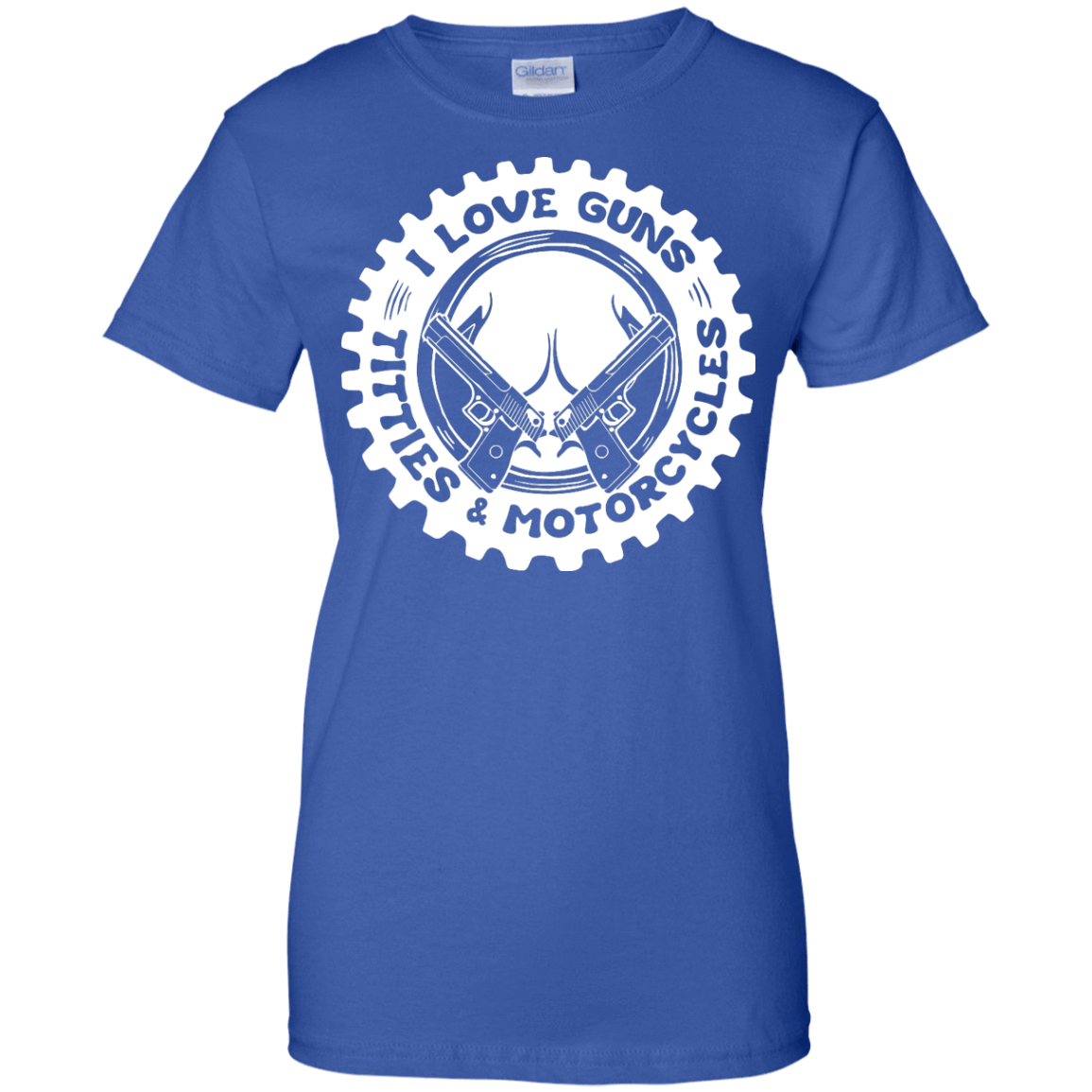I Love Guns Titties Motorcycles-T-Shirt & Hoodie-Women's T-Shirt-Royal