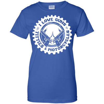 I Love Guns Titties Motorcycles-T-Shirt & Hoodie-Women's T-Shirt-Royal
