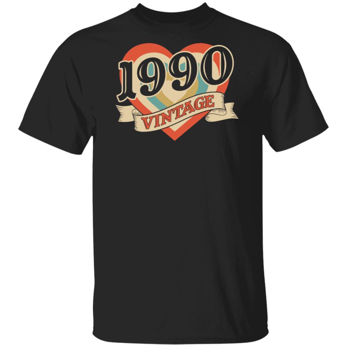 32th Birthday Gifts Classic Retro Heart Vintage 1990