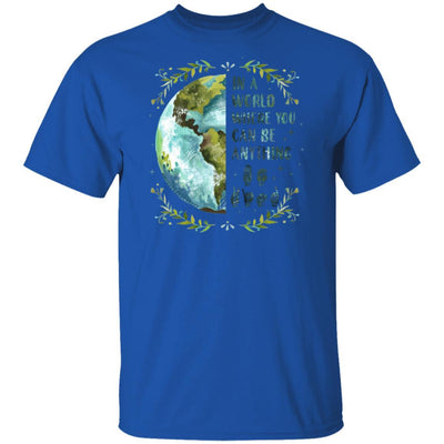In A World Where You Can Be Anything Be Kind Sign Language-T-Shirt & Hoodie-Classic T-Shirt-Royal