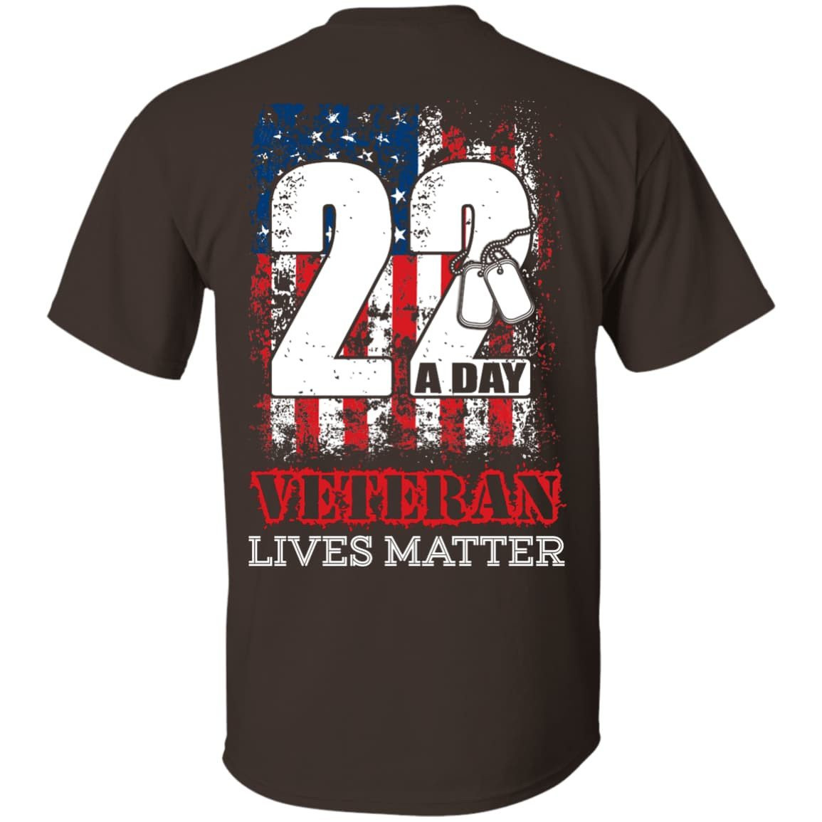 22 Push Up Challenge Veteran Lives Matter-T-Shirt & Hoodie-Classic T-Shirt-Dark Chocolate