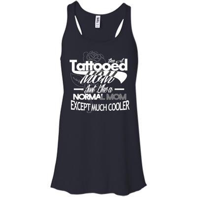 I'm a Tattooed Mom-T-Shirt & Hoodie-Women's Flowy Racerback Tank-Midnight