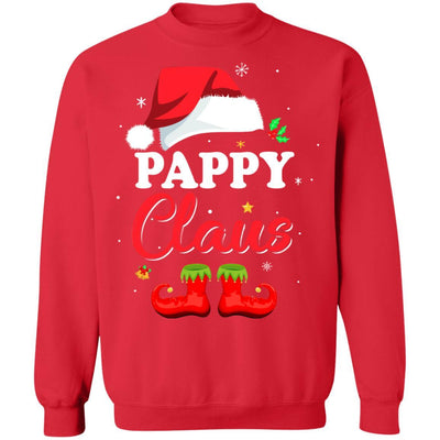 Santa Pappy Claus Matching Family Pajamas Christmas Gifts-T-Shirt & Sweatshirt-Crewneck Sweatshirt-Red