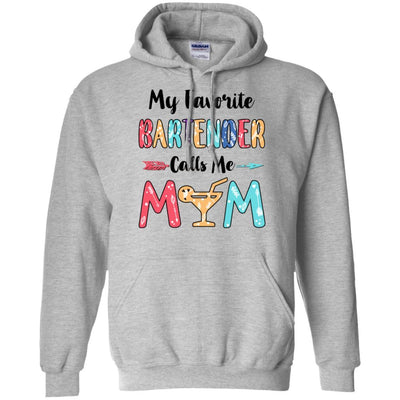 My Favorite Bartender Calls Me Mom Mothers Day Gift-T-Shirt & Hoodie-Pullover Hoodie-Sport Grey