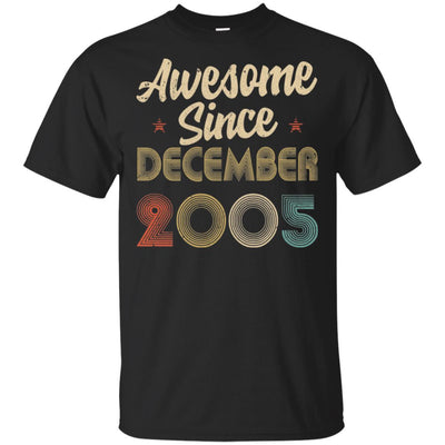 Awesome Since December 2005 Vintage 16th Birthday Gifts-T-Shirt & Hoodie-Classic T-Shirt-Black