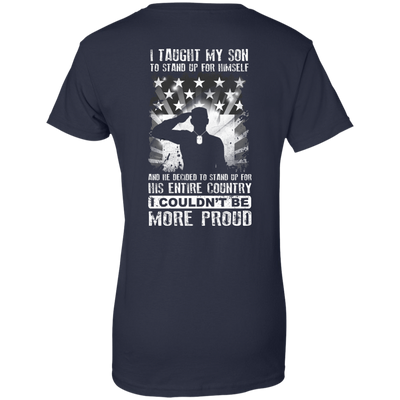 I Taught My Son To Stand Up For Himself-T-Shirt & Hoodie-Women's T-Shirt-Navy