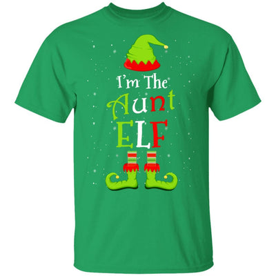 I'm The Aunt Elf Family Matching Funny Christmas Group Gift-T-Shirt & Sweatshirt-Classic T-Shirt-Irish Green