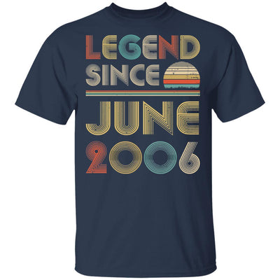 Legend Since June 2006 Vintage 15th Birthday Gifts-T-Shirt & Hoodie-Classic T-Shirt-Navy