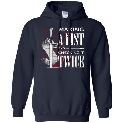 Making A List And Check It-T-Shirt & Hoodie-Pullover Hoodie-Navy
