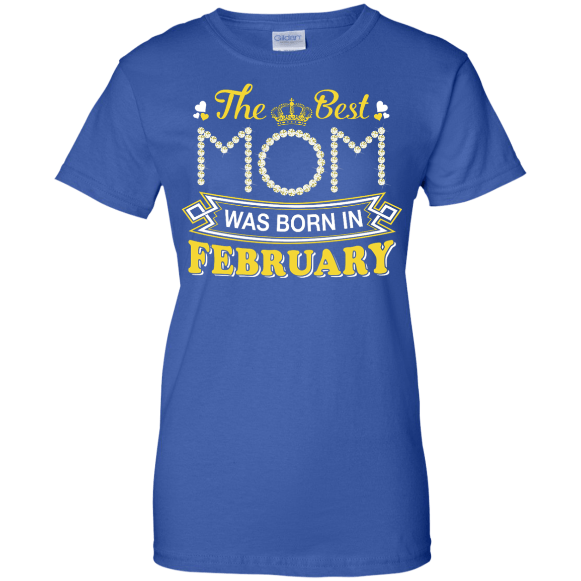 The Best Mom Was Born In February-T-Shirt & Hoodie-Women's T-Shirt-Royal