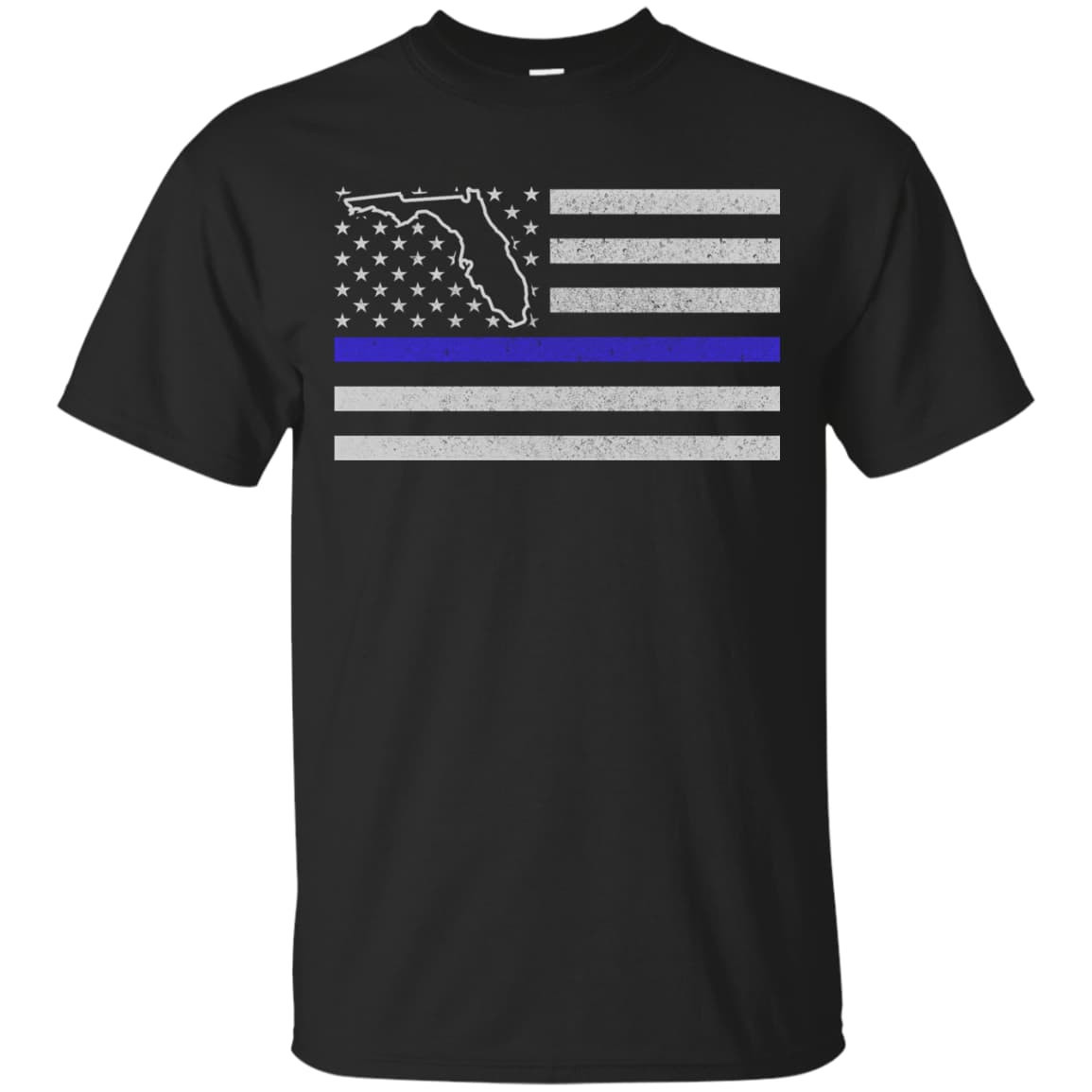 Florida Thin Blue Line Police State-T-Shirt & Hoodie-Classic T-Shirt-Black