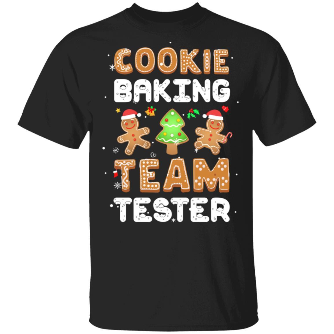 Cookie Baking Team Tester Gingerbread Christmas-T-Shirt & Sweatshirt-Classic T-Shirt-Black